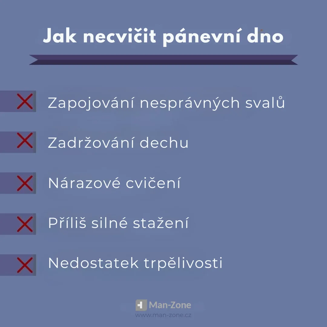 infografika-o-tom-jak-necvičit-kegelovy-cviky-zapojování-nesprávných-svalů-zadržování-dechu-nárazové-cvičení-příliš-silné-stažení-nedostatek-trpělivosti